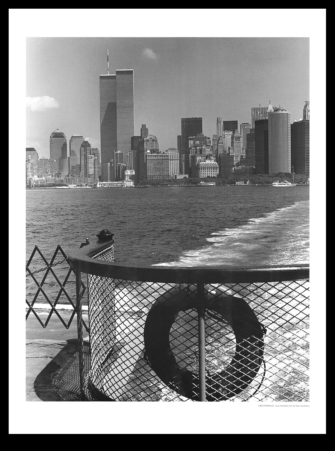 Bliss, Christopher - Lower Manhattan from the Staten Island Ferry - Kunstdruck