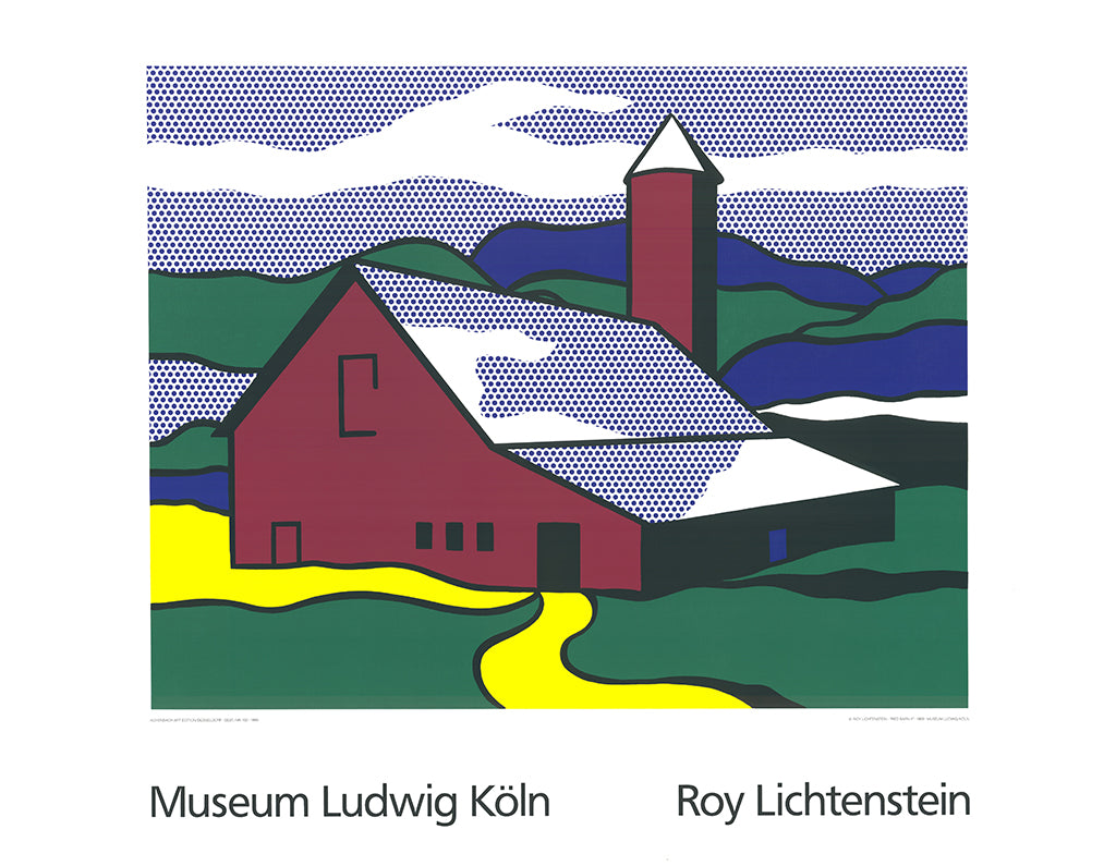 Lichtenstein, Roy - Red Barn II - Kunstdruck Clever Art