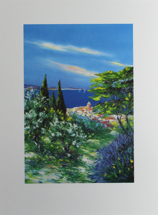 Belvisi, Marcel - Vue sur la mer - Farblithografie