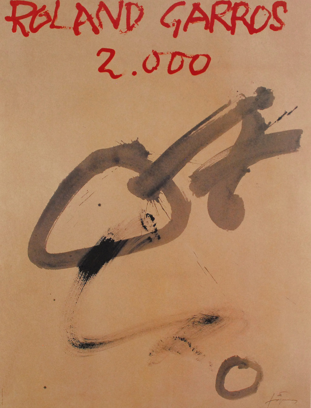 Tapies, Antoni - Roland Garros 2000 - Tennisturnier 2000 - Farboffsetlithografie Clever Art