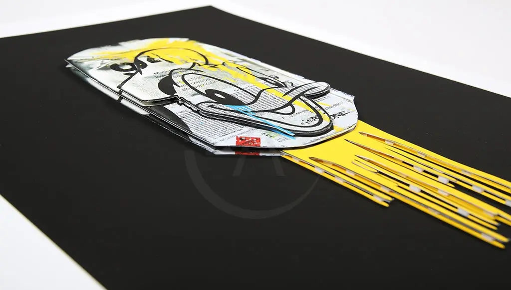 Allen, Ben - Donald Montana - Yellow - 3D-Konstruktion - handsigniert Clever Art