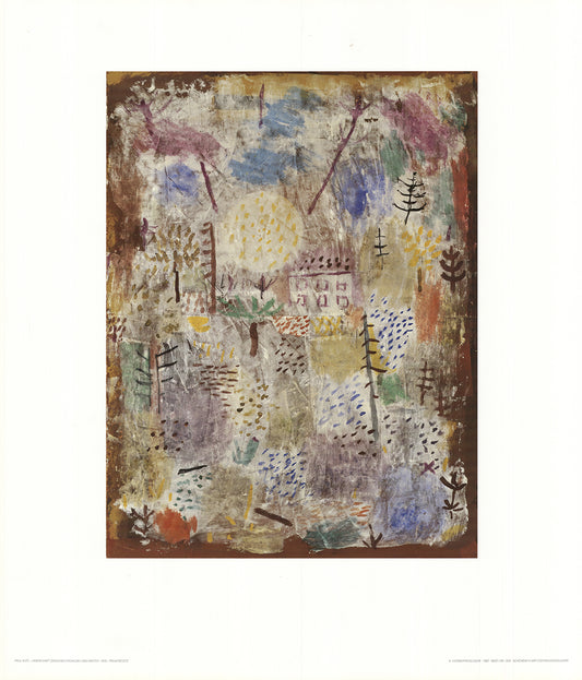 Klee, Paul - Landschaft zwischen Frühling und Winter - Kunstdruck Clever-Art