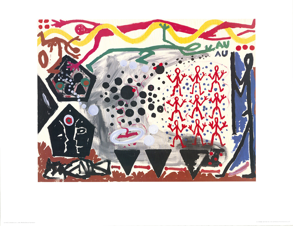 Penck, A.R. - Ereignis in N.Y. 2 - Kunstdruck Clever Art