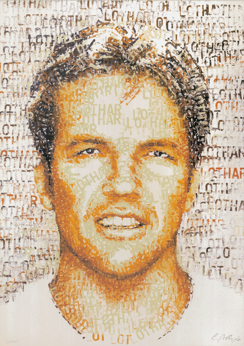 Britz, Chris - Lothar (Lothar Matthäus) - handsigniert und nummeriert - Offsetlithografie Clever Art