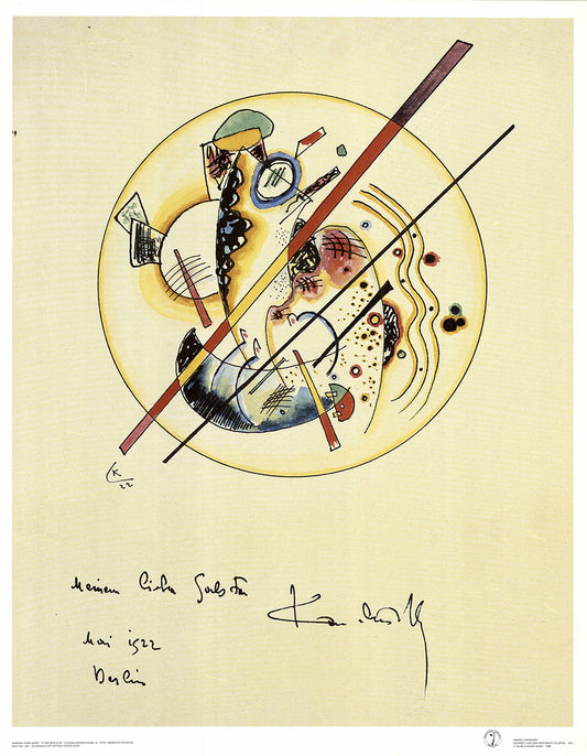 Kandinsky, Wassily - Aquarell aus dem Gästebuch Galston - Kunstdruck Clever Art